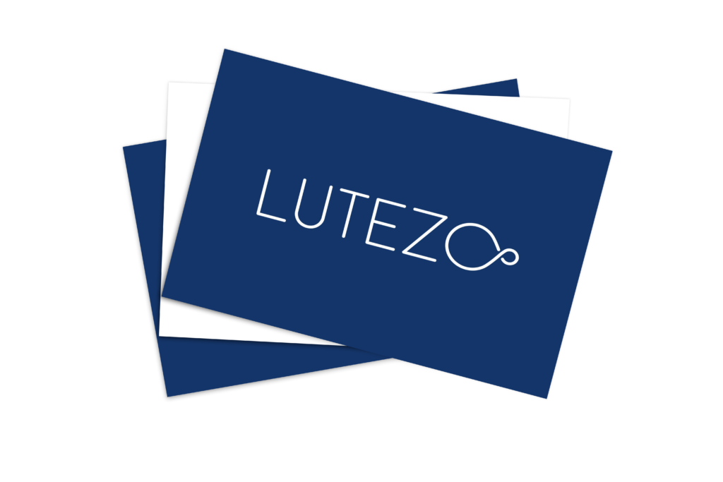New logo Lutezo, identité graphique strater kit Fly me Up by JLF Agency